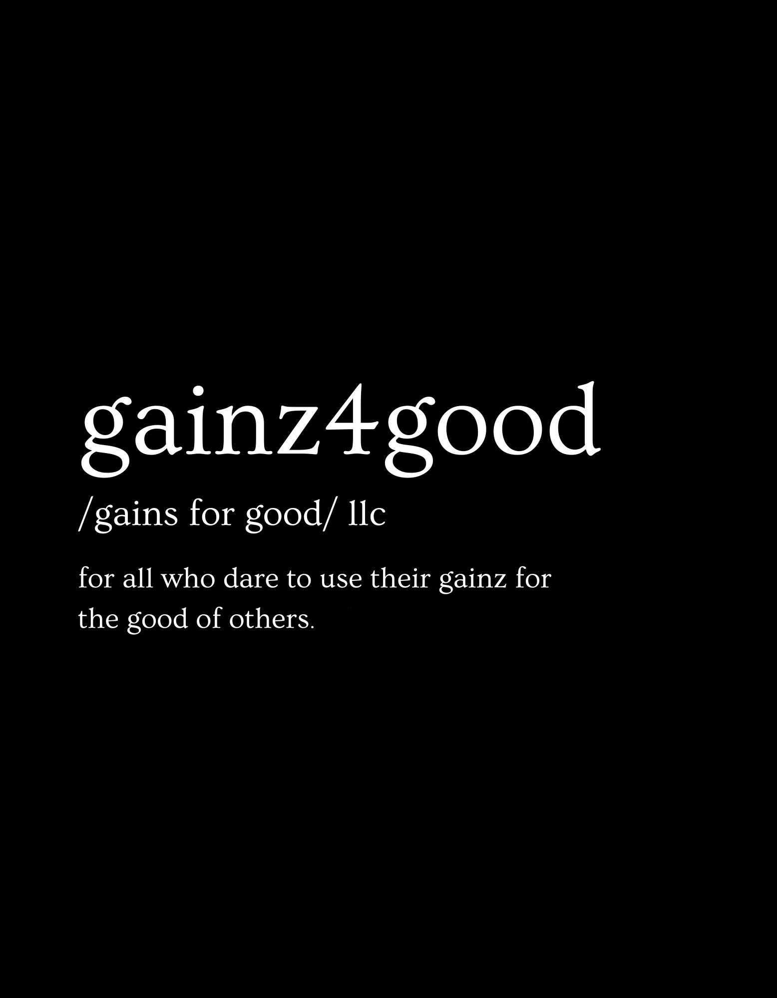 Gainz4Good